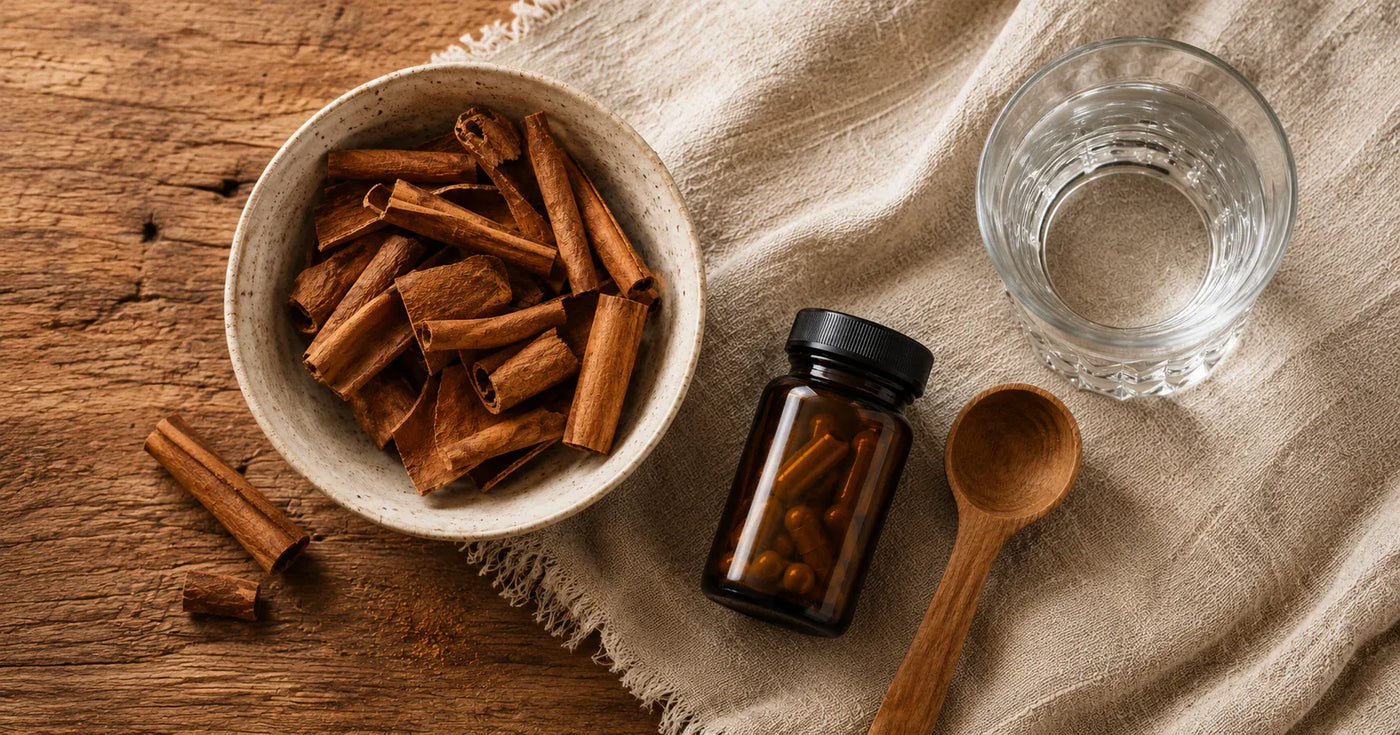 Natural cinnamon bark and cinnamon supplements