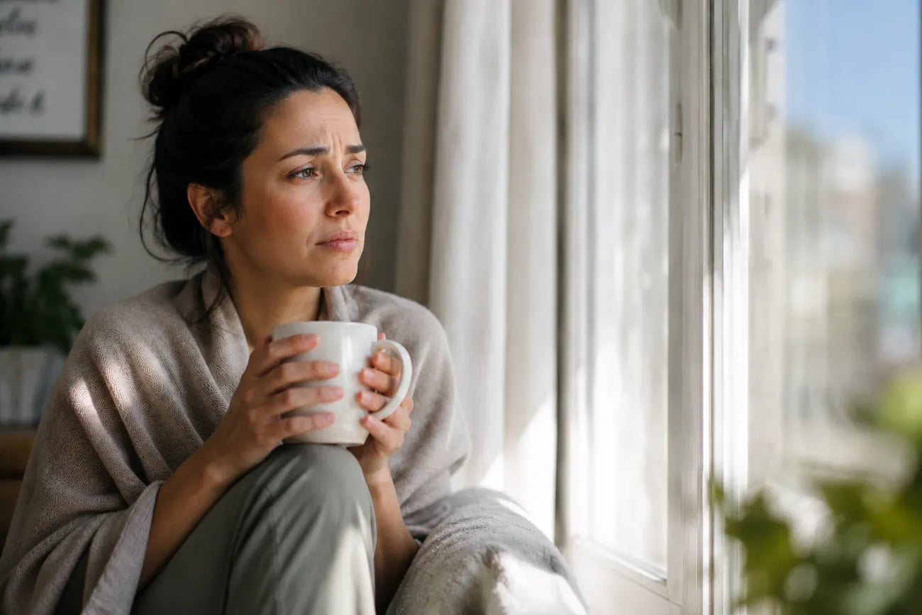 Anxious woman on methylfolate, thinking of folinic acid option