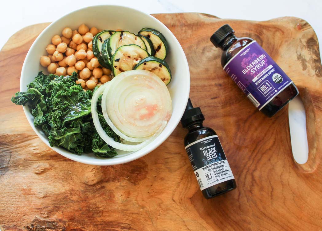 Buddha Bowl with Black Seed Oil Dressing