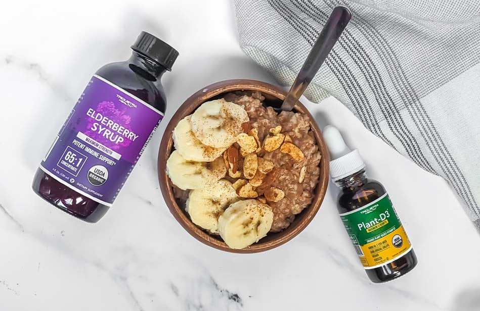 Immune Supporting Banana Nut Bread Oatmeal