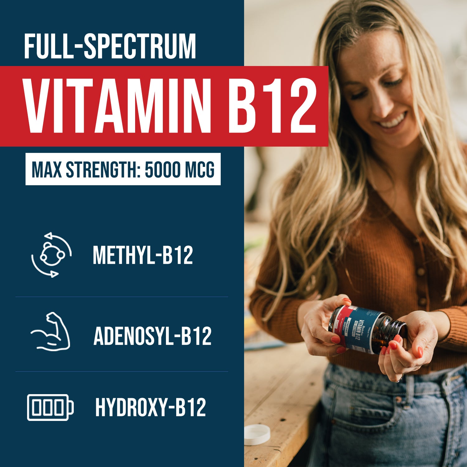BioActive B12: Vitamin B12 Plus L-Methylfolate