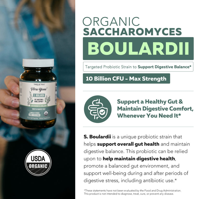 Organic Saccharomyces Boulardii - 10 Billion CFU