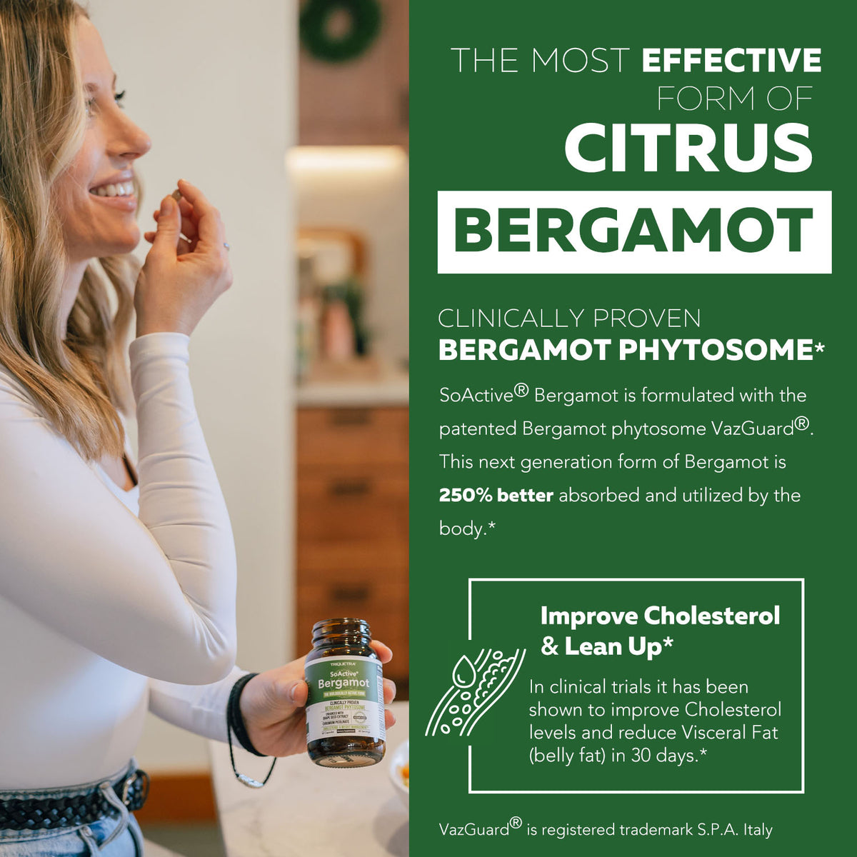 SoActive Bergamot: 2.5X More Effective, Italian Citrus Bergamot Phytosome