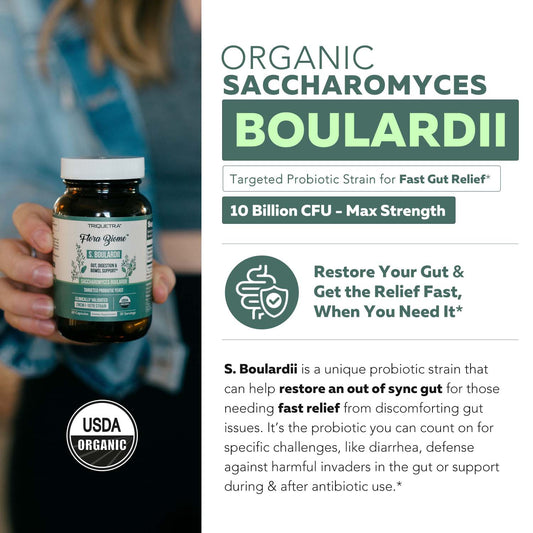 Organic Saccharomyces Boulardii - 10 Billion CFU