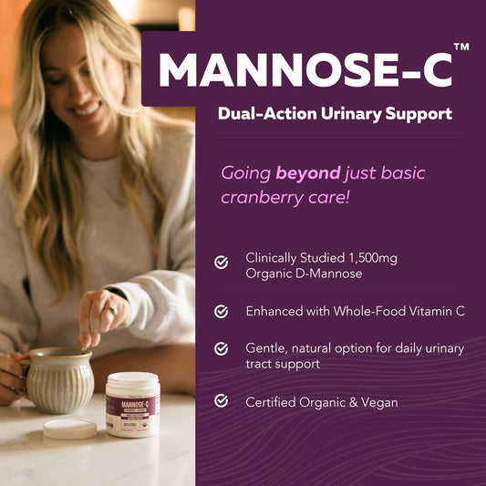 Mannose-C: Organic D-Mannose + Vitamin C for Natural UTI Support - Powder