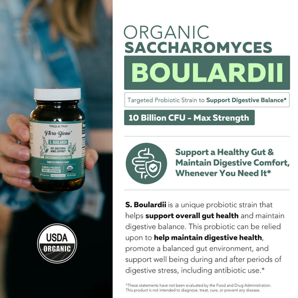 Organic Saccharomyces Boulardii - 10 Billion CFU