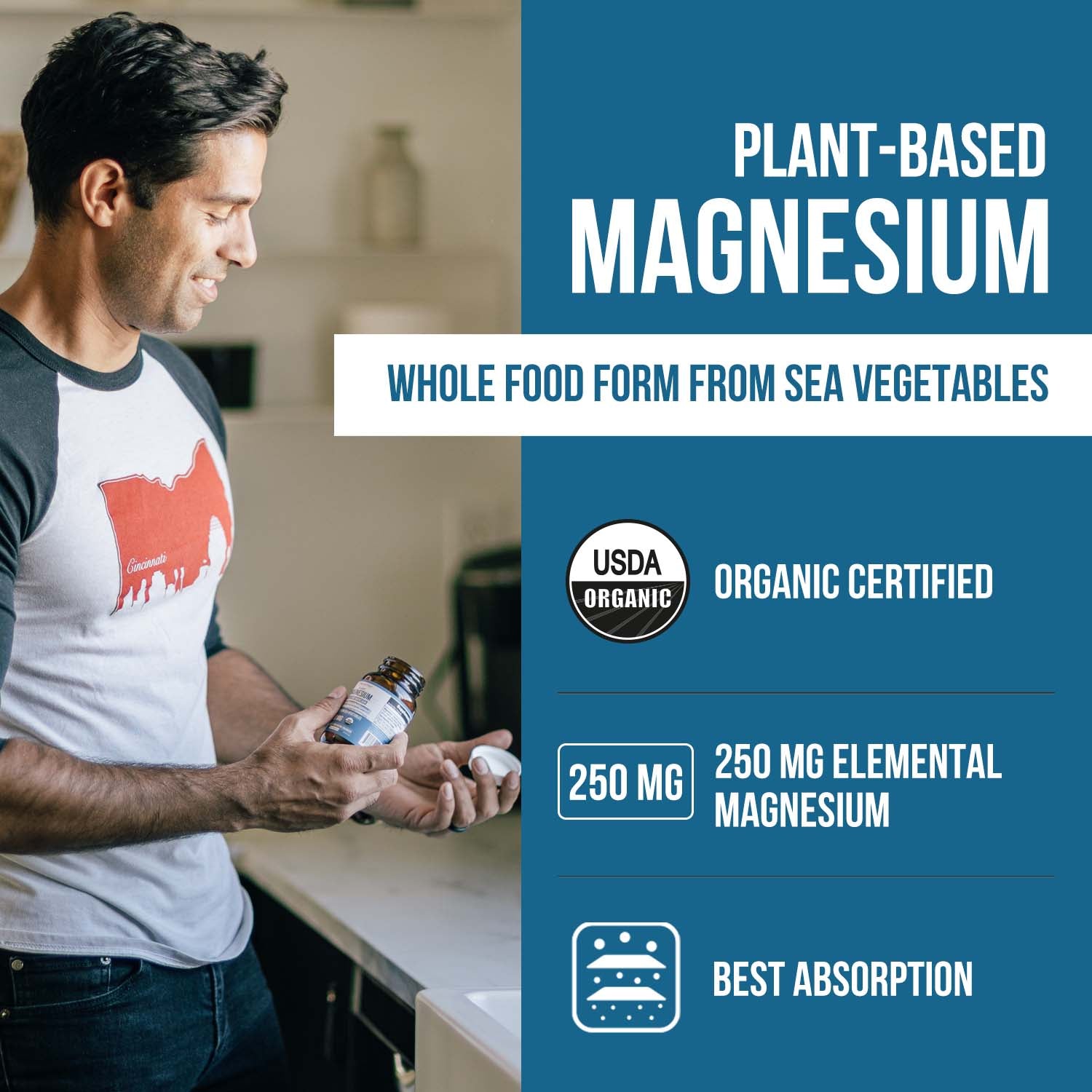 Plant Magnesium: Organic, Whole Food Magnesium Supplement - Triquetra™