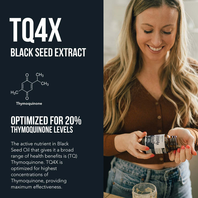 TQ-Advanced® 4X 25mg Black Seed Extract Capsules