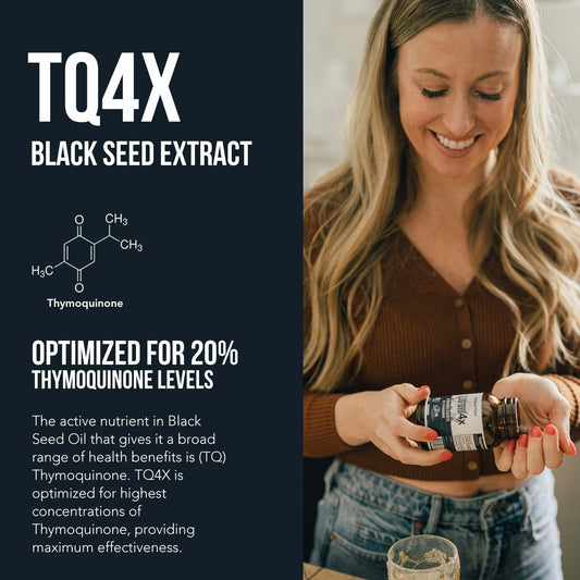 TQ-Advanced® 4X 25mg Black Seed Extract Capsules