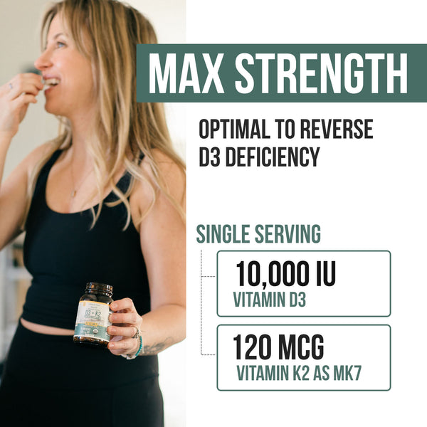 Organic Plant-D3 + K2 10000 IU Capsules