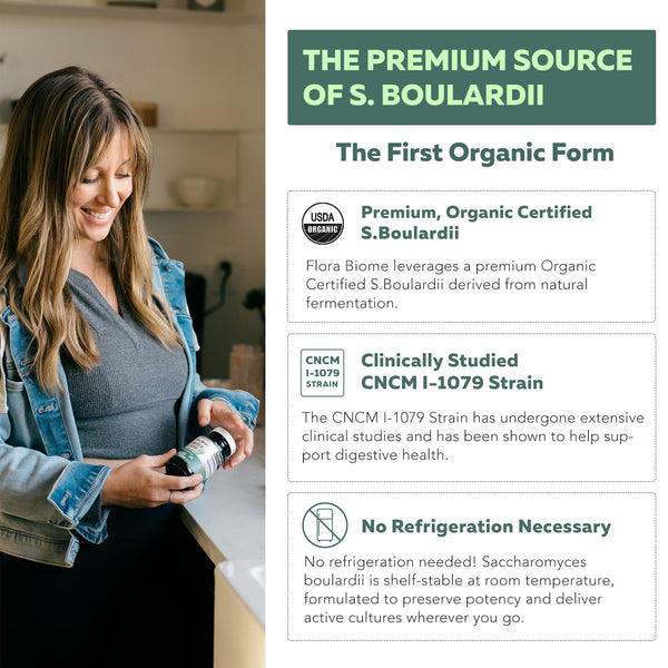 Organic Saccharomyces Boulardii - 10 Billion CFU