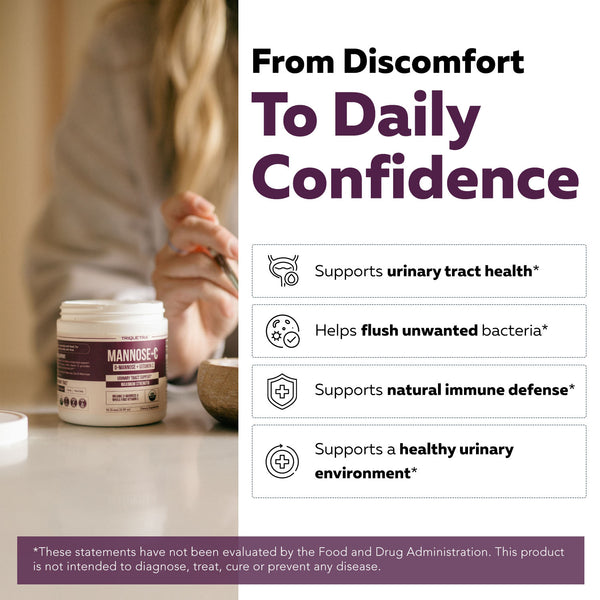 Mannose-C: Organic D-Mannose + Vitamin C for Natural UTI Support - Powder