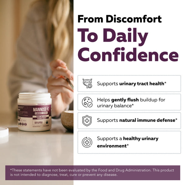 Mannose-C: Organic D-Mannose + Vitamin C for Natural UTI Support - Powder