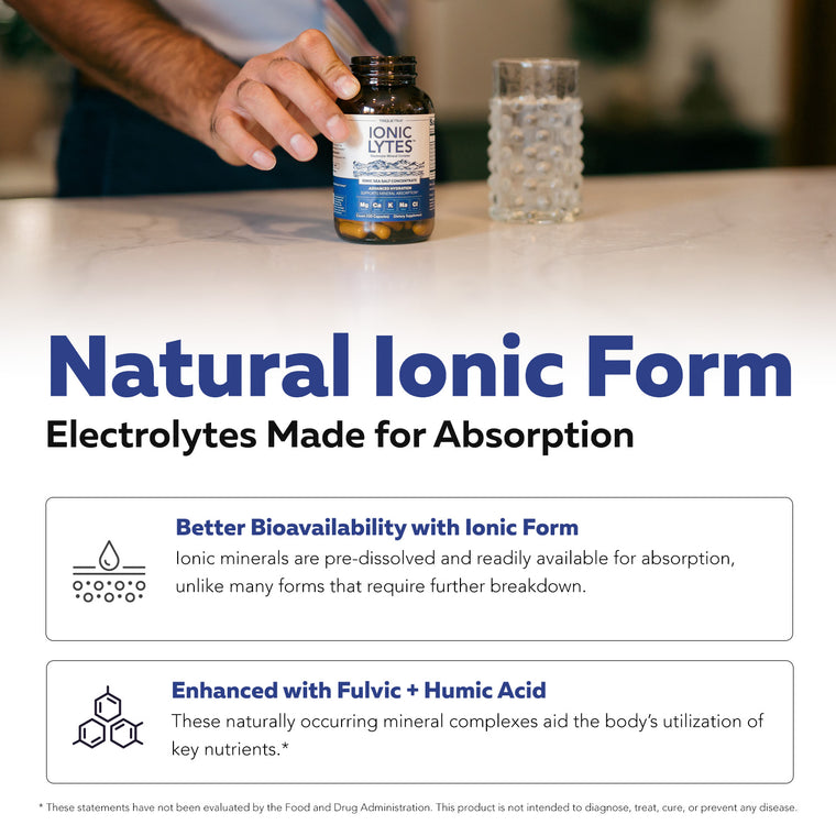 Ionic Lytes™ Electrolyte Mineral Complex with Fulvic & Humic Acid - Capsules