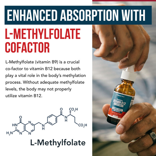 BioActive B12 Liquid: Vitamin B12 Plus L-Methylfolate