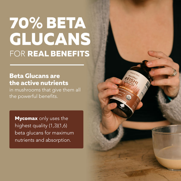 MycoMax Reishi Mushroom Extract - 70% Beta Glucans