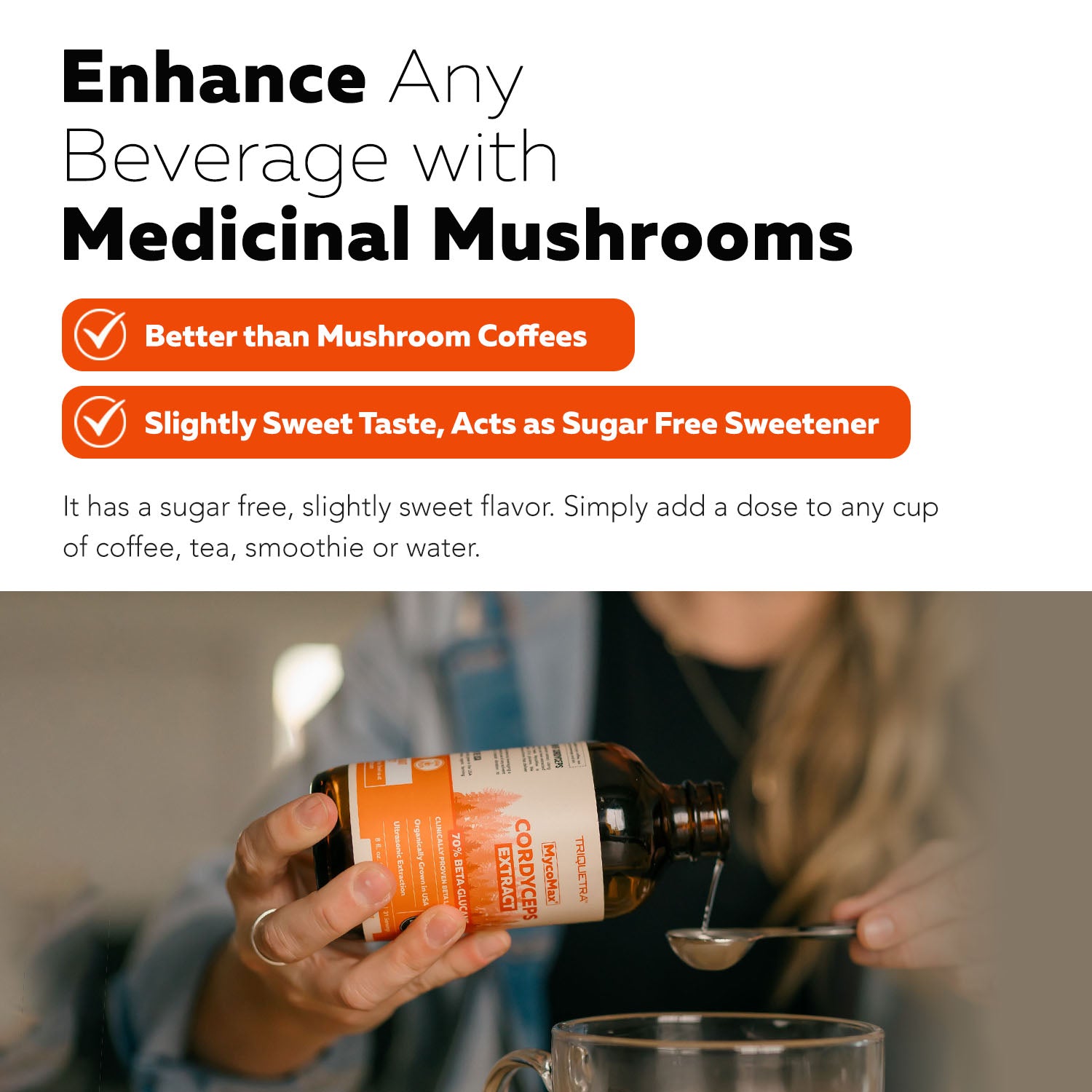 MycoMax Cordyceps Mushroom Extract - 70% Beta Glucans