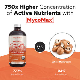 MycoMax Cordyceps Mushroom Extract - 70% Beta Glucans