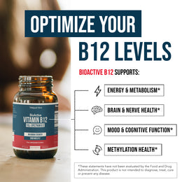 BioActive B12: Vitamin B12 Plus L-Methylfolate