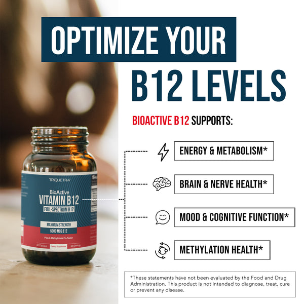 BioActive B12: Vitamin B12 Plus L-Methylfolate