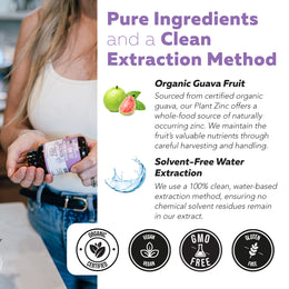 Organic Zinc | Whole Food Zinc Supplement - 25 mg of Zinc