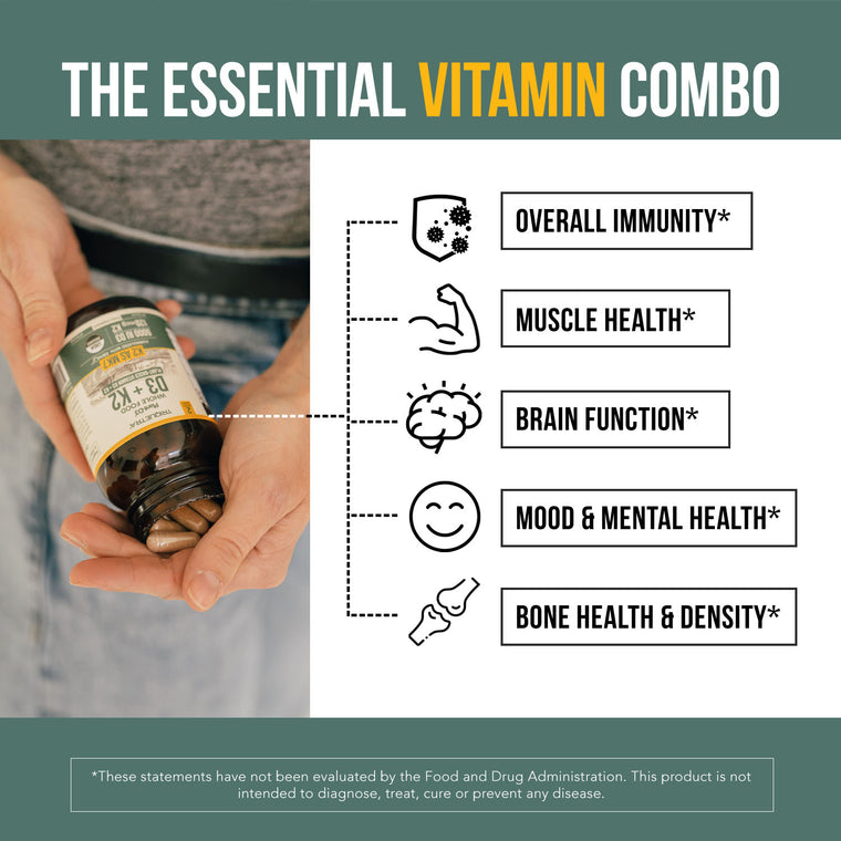 Organic Plant-D3 + K2 10000 IU Capsules