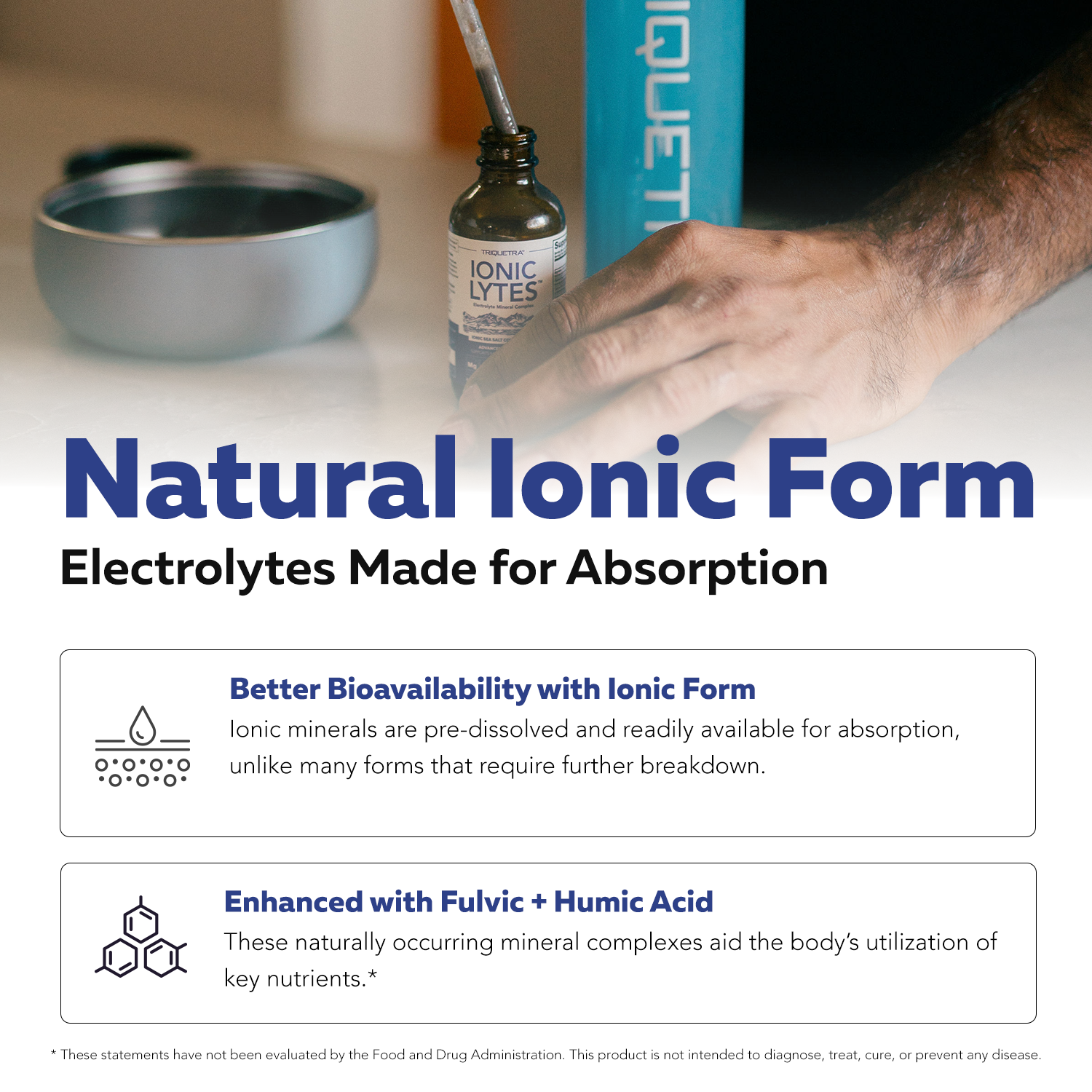 Ionic Lytes™ Electrolyte Mineral Complex with Fulvic & Humic Acid - Liquid
