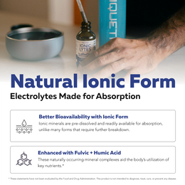 Ionic Lytes™ Electrolyte Mineral Complex with Fulvic & Humic Acid - Liquid