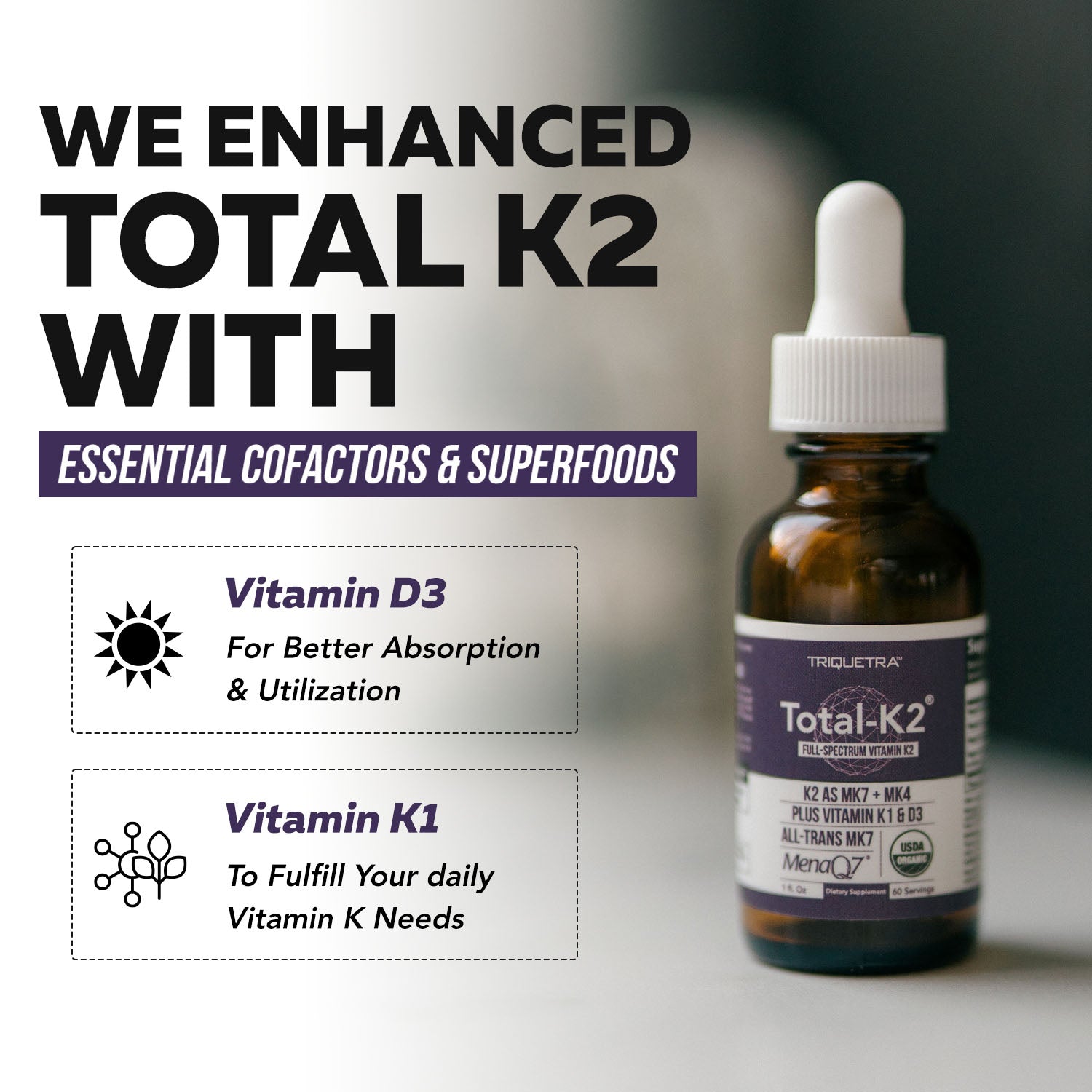 Total K2: Full-Spectrum Vitamin K2 (Liquid) – Triquetra™