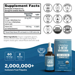 L-Methylfolate (15 mg) Plus Methyl-B12