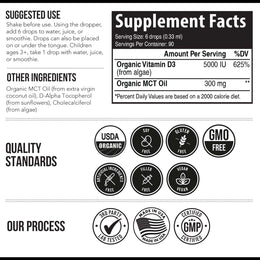 Plant-D3 Organic Vitamin D3 Liquid Concentrate