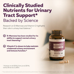 Mannose-C: Organic D-Mannose + Vitamin C for Natural UTI Support - Capsules