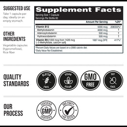 BioActive B12: Vitamin B12 Plus L-Methylfolate