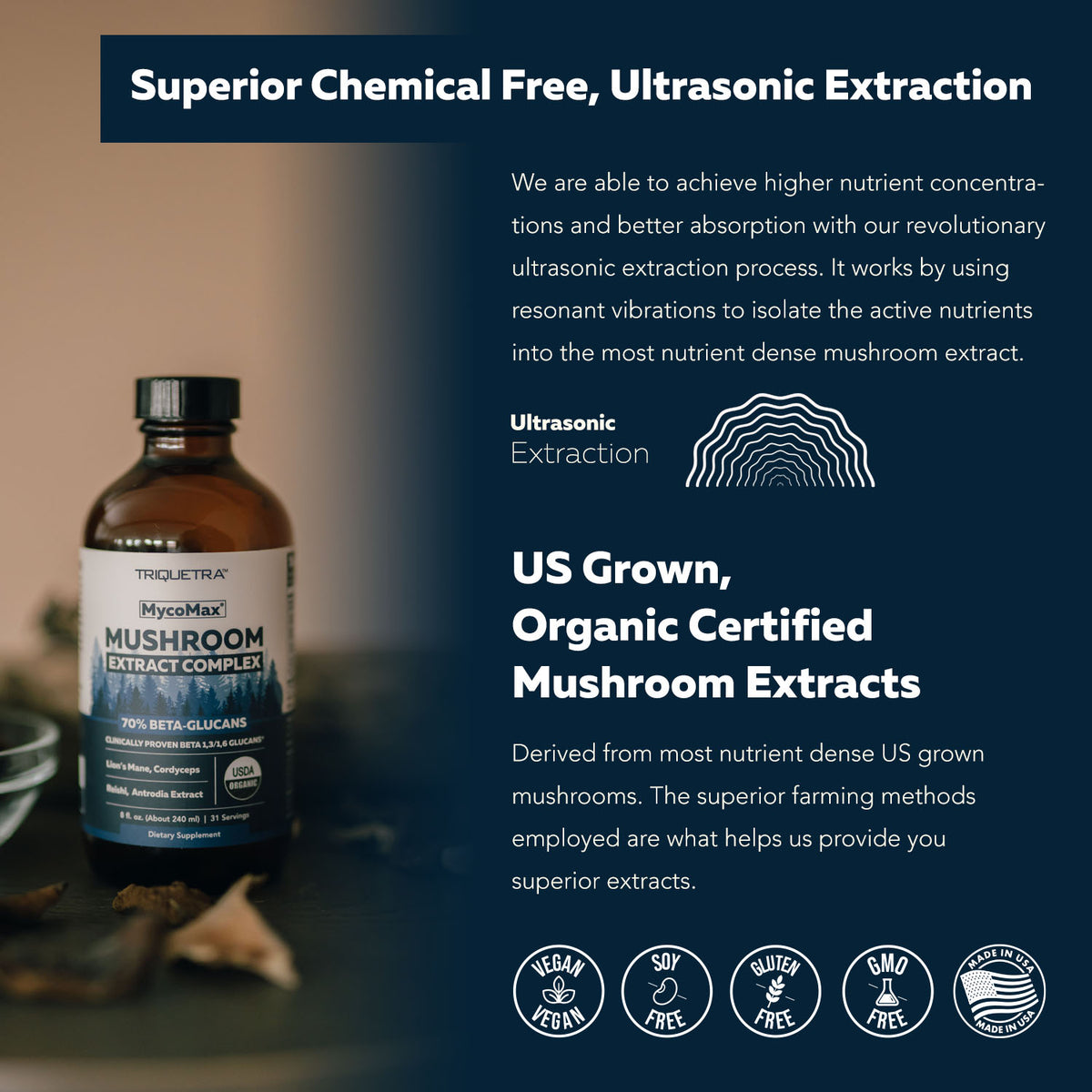 MycoMax Mushroom Complex - 70% Beta Glucans