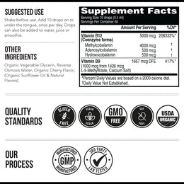 BioActive B12 Liquid: Vitamin B12 Plus L-Methylfolate