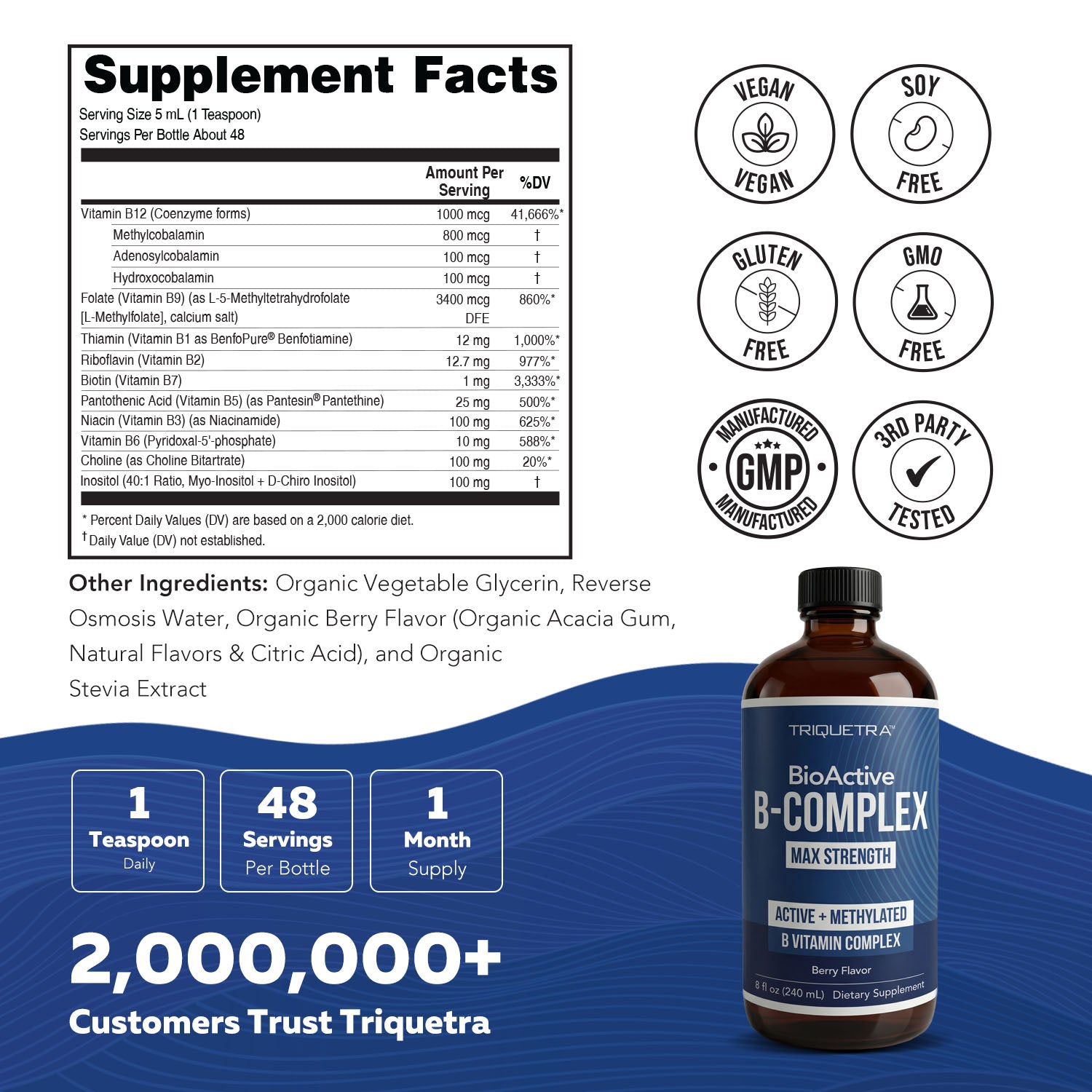 BioActive Vitamin B Complex Liquid (8 oz)