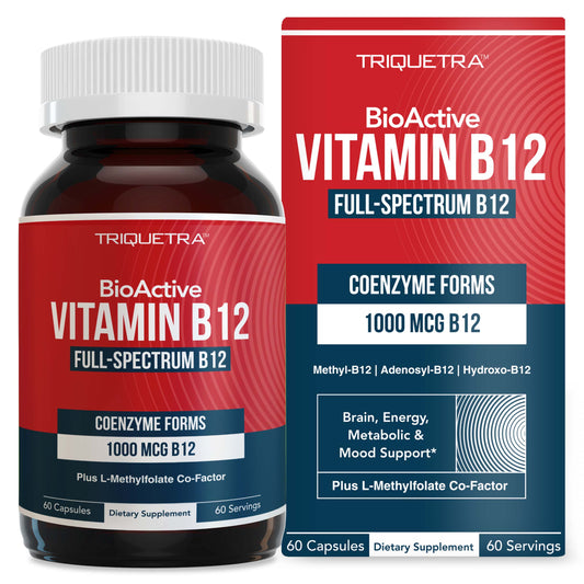 BioActive B12 (1000 mcg): Vitamin B12 Plus L-Methylfolate