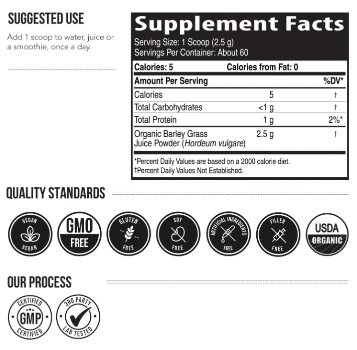 Barley Grass Juice Powder