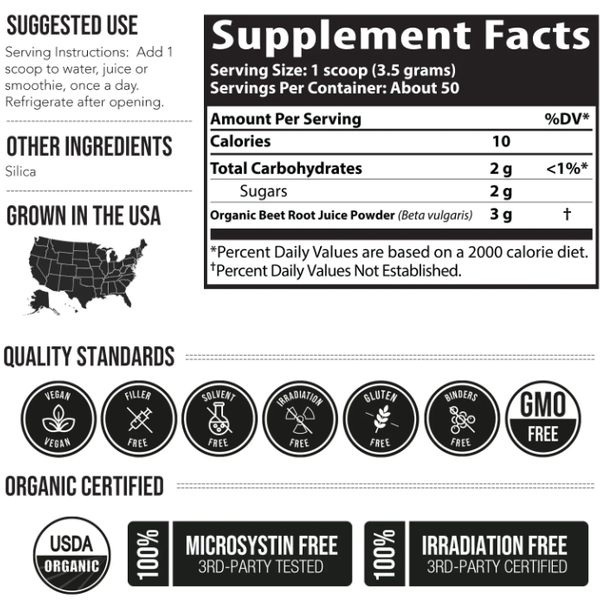 Organic BioBeet Juice Powder