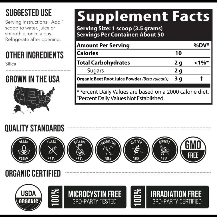 Organic BioBeet Juice Powder