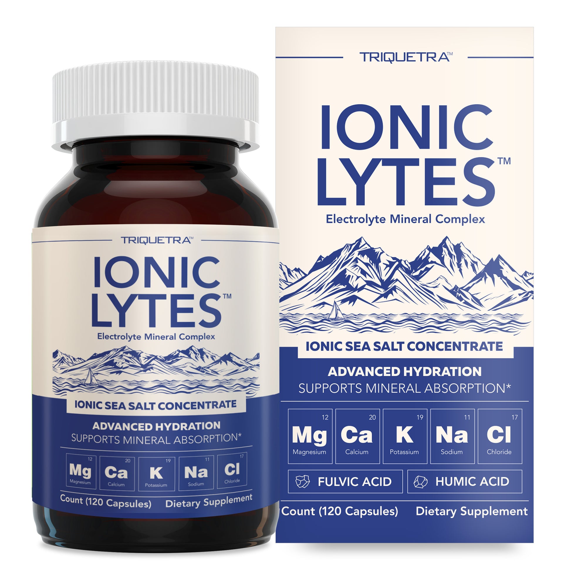 Ionic Lytes™ Electrolyte Mineral Complex with Fulvic & Humic Acid - Capsules
