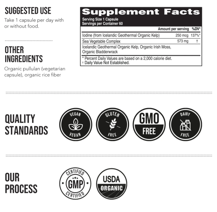 Plant Iodine Whole-Food Iodine Supplement