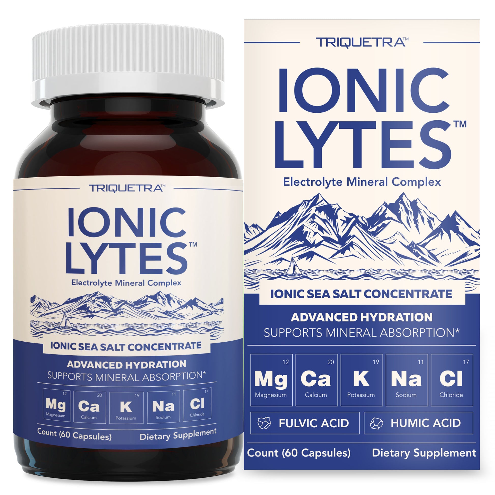 Ionic Lytes™ Electrolyte Mineral Complex with Fulvic & Humic Acid - Capsule