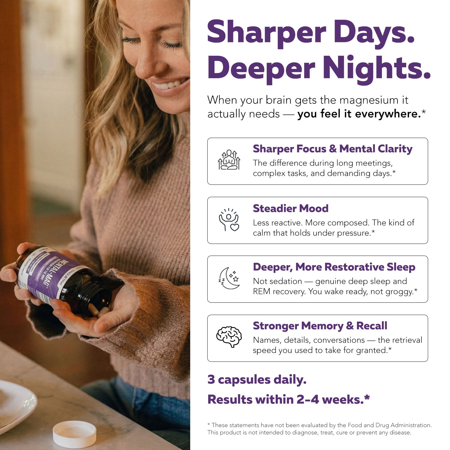 Triquetra Health Mental-Mag benefits — sharper focus deeper sleep steadier mood stronger memory