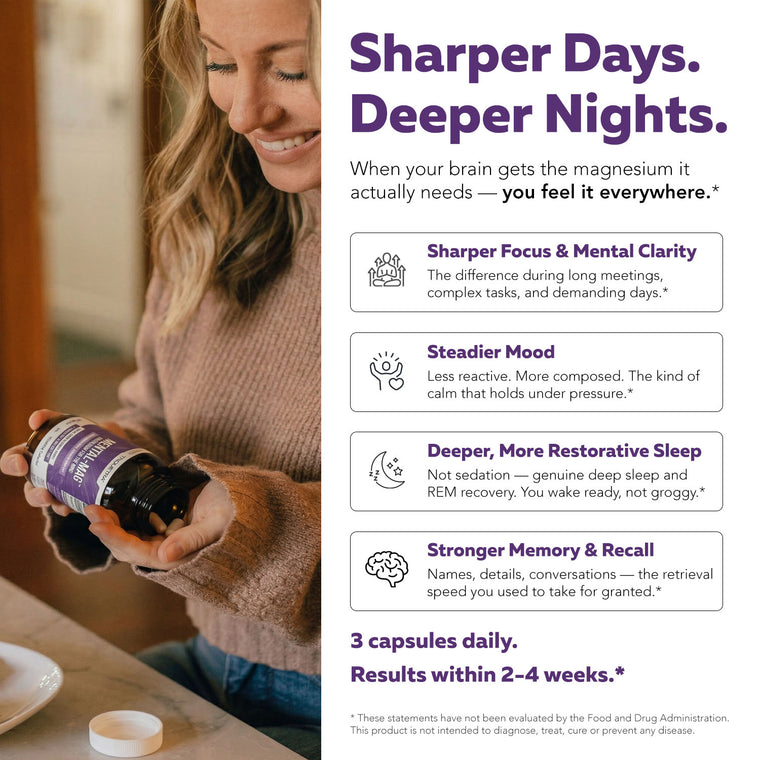Triquetra Health Mental-Mag benefits — sharper focus deeper sleep steadier mood stronger memory