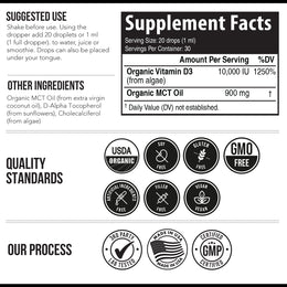 Plant-D3 (10,000 IU) Organic Vitamin D3 Liquid Concentrate