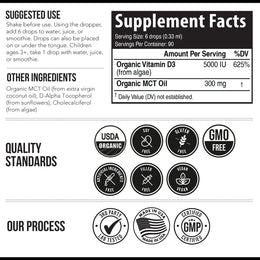 Plant-D3 Organic Vitamin D3 Liquid Concentrate