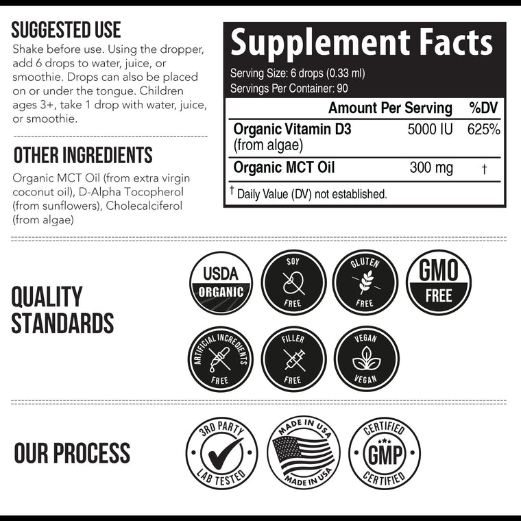 Plant-D3 Organic Vitamin D3 Liquid Concentrate