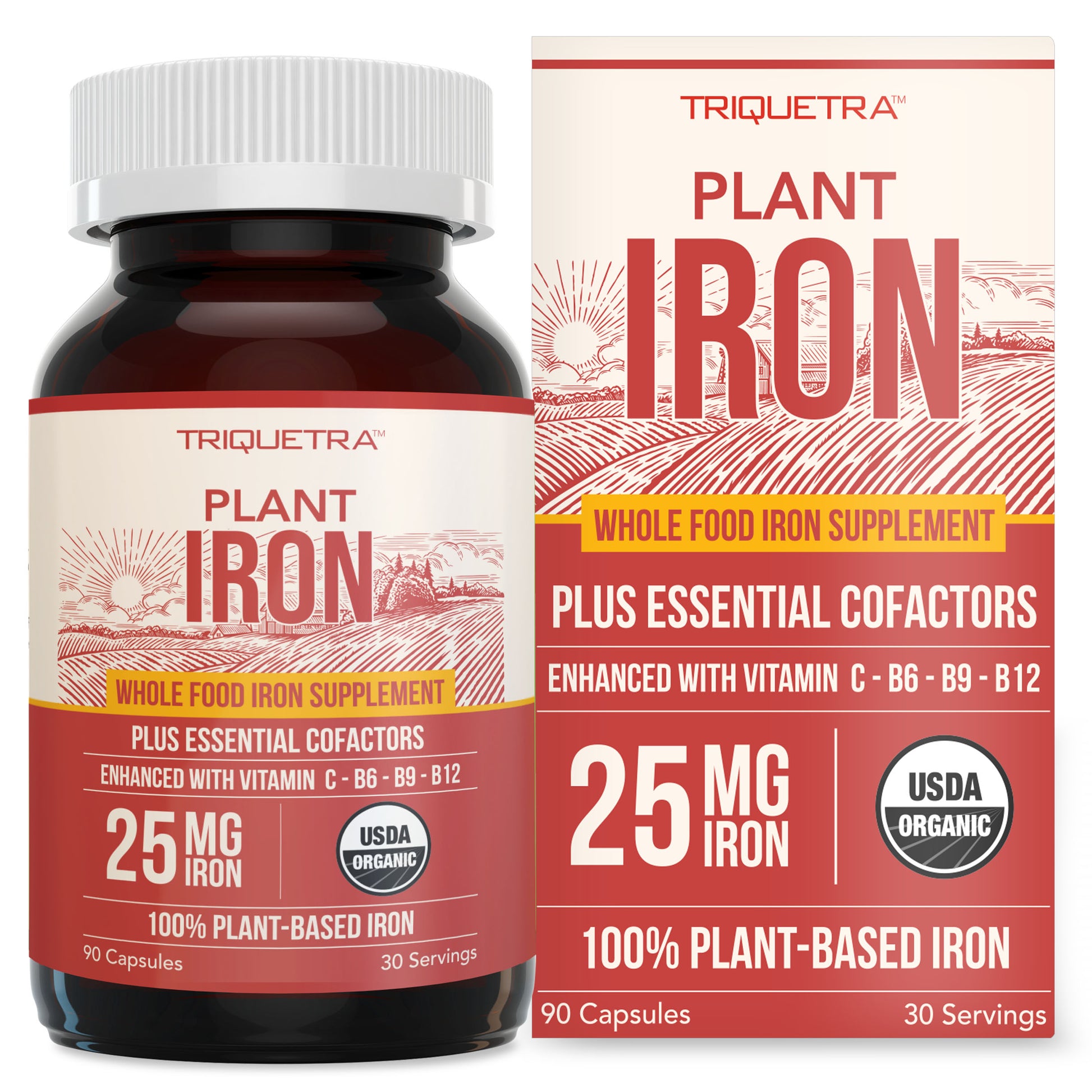 Organic Iron | Whole Food Iron Supplement & Cofactors