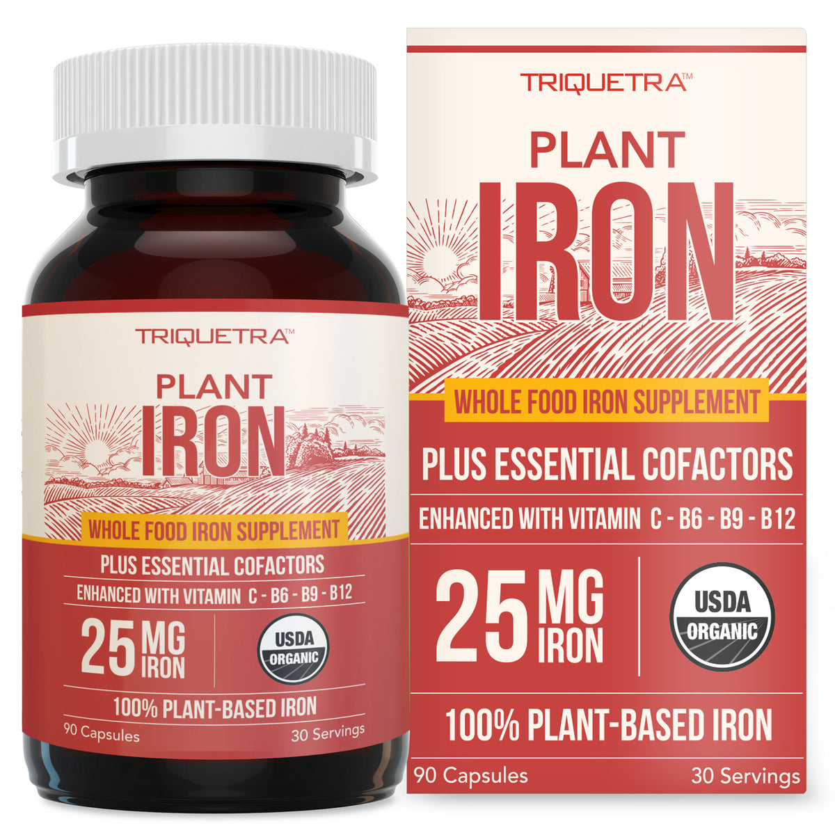 Organic Iron | Whole Food Iron Supplement &amp; Cofactors